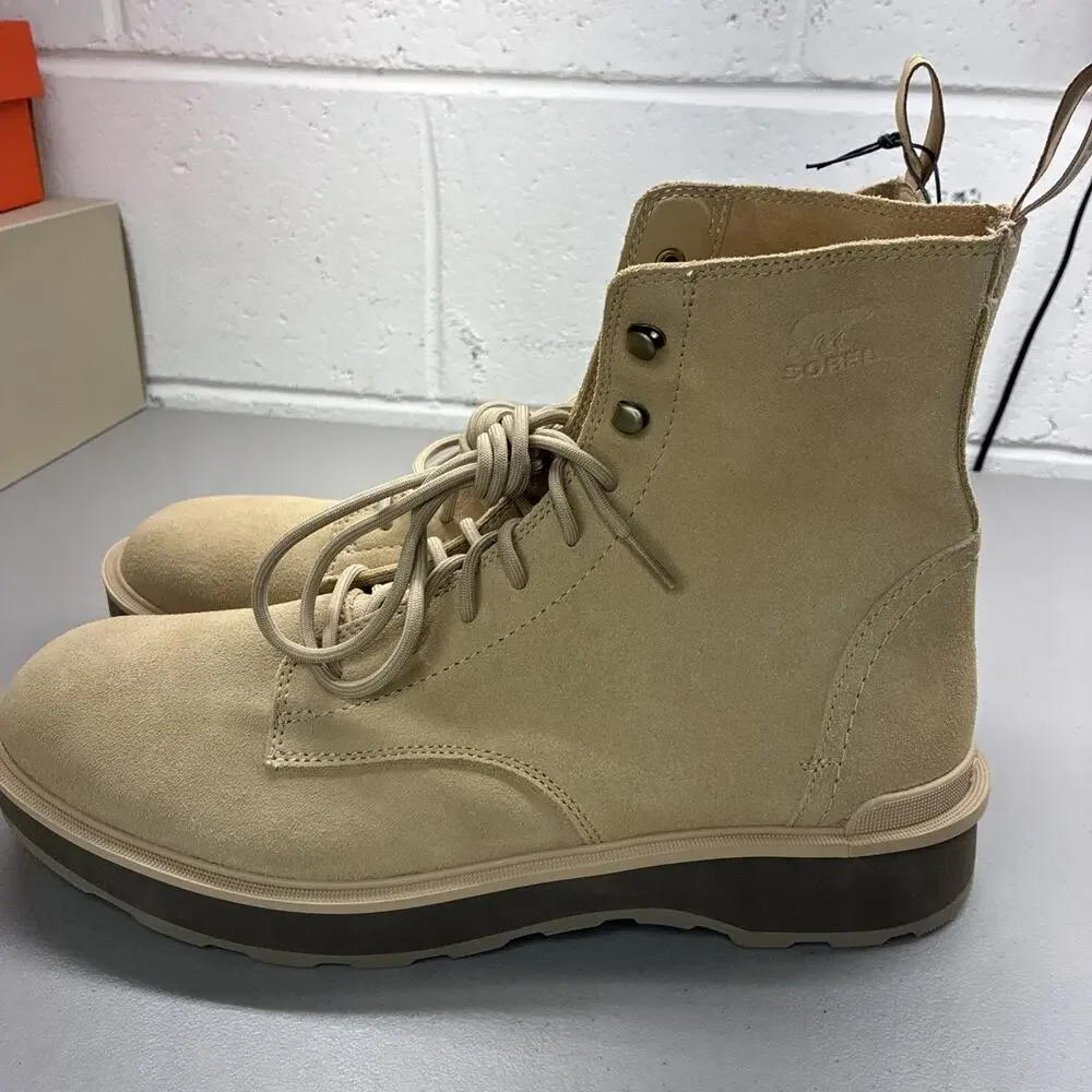 Sorel Mens Hi-Line Lace Up Boots Tan Suede Waterproof NM4804-262 Size 12